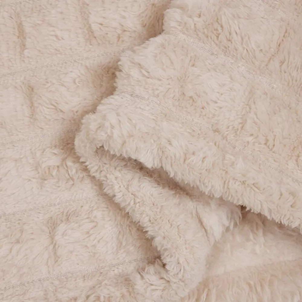 vidaXL Manta 150 x 130 cm Lana Beige Best