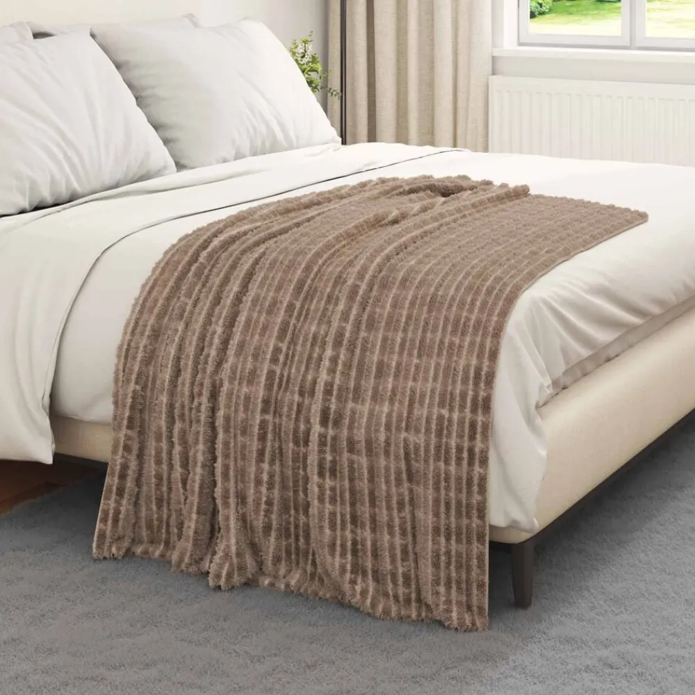 vidaXL Ropa De Casa-Manta 150 x 130 cm Lana
