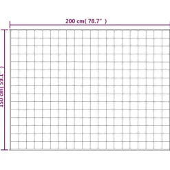vidaXL Manta con peso tela color claro 150x200 cm 7 kg Crema Best