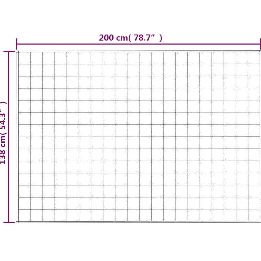 vidaXL Ropa De Casa-Manta con peso tela 138x200 cm 6 kg