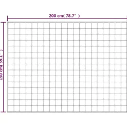 vidaXL Manta con peso tela color claro 150x200 cm 7 kg Crema Discount
