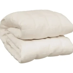 vidaXL Manta con peso tela color claro 220x235 cm 15 kg Crema Outlet
