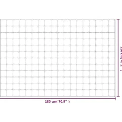 vidaXL Ropa De Casa-Manta con peso tela 120x180 cm 5 kg