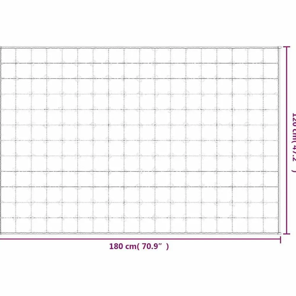 vidaXL Ropa De Casa-Manta con peso tela 120x180 cm 5 kg