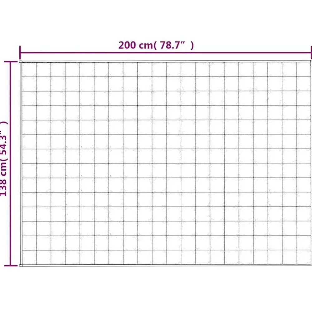 vidaXL Manta con peso tela 138x200 cm 6 kg Gris Discount