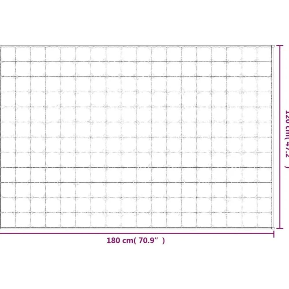 vidaXL Ropa De Casa-Manta con peso tela 120x180 cm 9 kg
