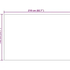 vidaXL Manta 210 x 140 cm Lana Crema Online