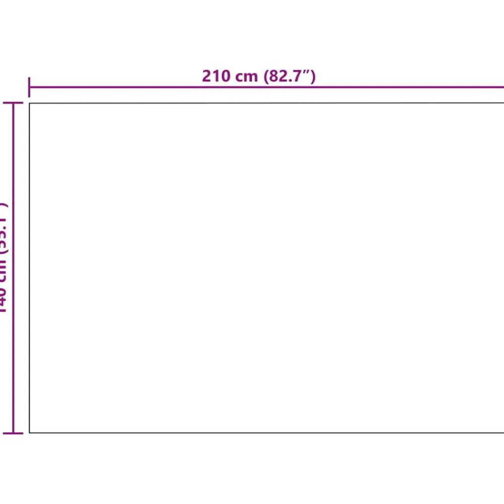 vidaXL Manta 210 x 140 cm Lana Crema Online