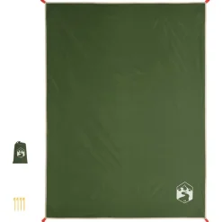 vidaXL Actividades Al Aire Libre-Manta de picnic con piquetas 205x155 cm