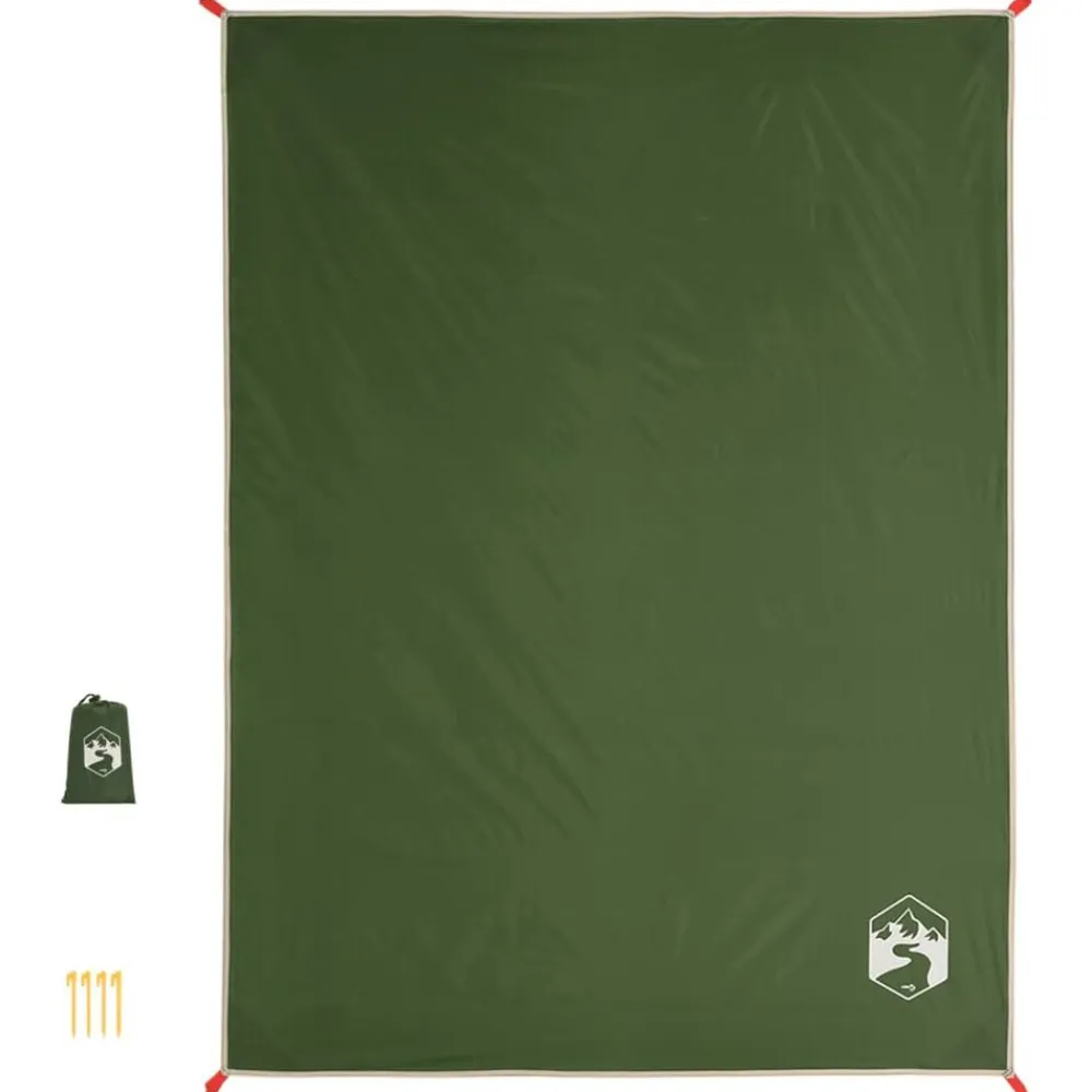vidaXL Actividades Al Aire Libre-Manta de picnic con piquetas 205x155 cm