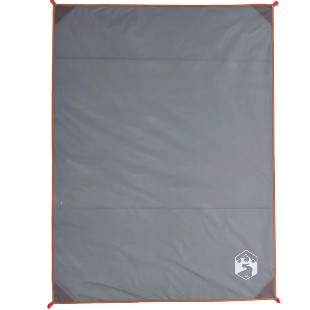 vidaXL Manta de picnic con piquetas y naranja 205x155 cm Gris Online