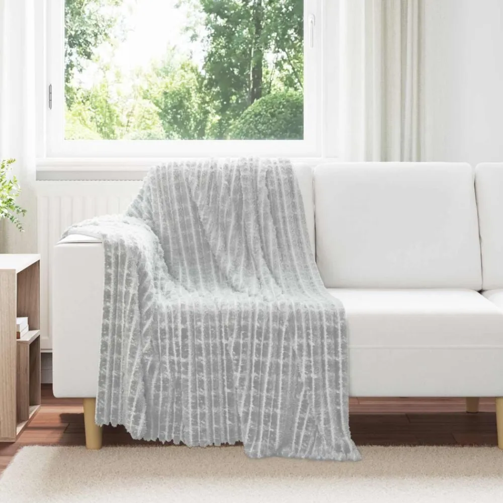 vidaXL Ropa De Casa-Manta 150 x 130 cm Lana