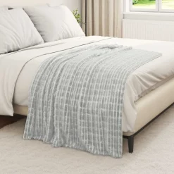 vidaXL Ropa De Casa-Manta 150 x 130 cm Lana