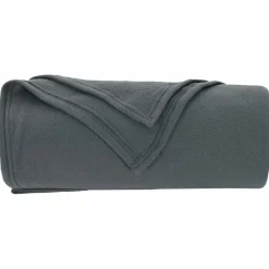 vidaXL Manta 170 x 130 cm Lana Gris oscuro Outlet