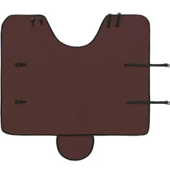 vidaXL Manta para Caballo Marrón Oscuro Completo Poliéster Marrón oscuro