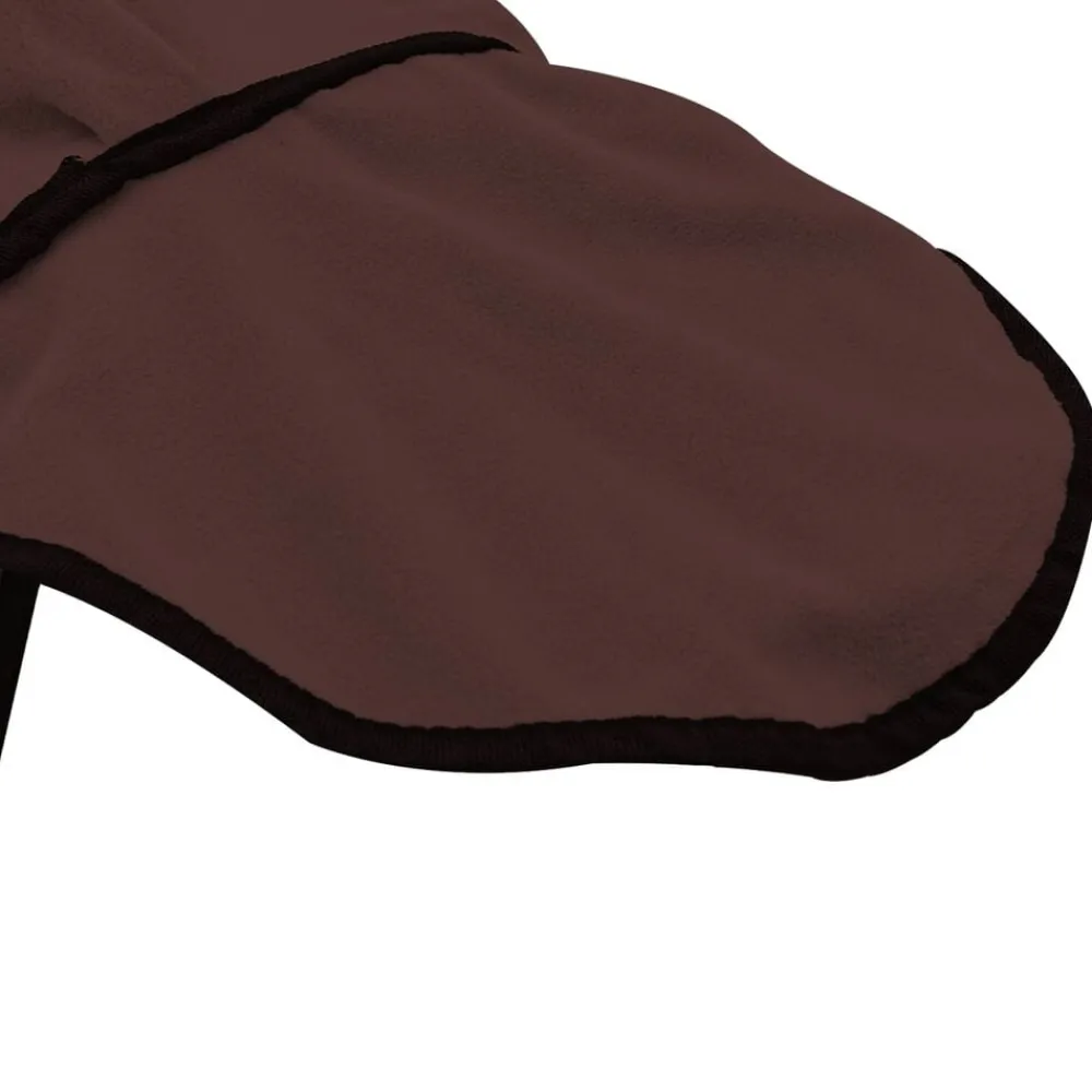 vidaXL Manta para Caballo Marrón Oscuro Completo Poliéster Marrón oscuro