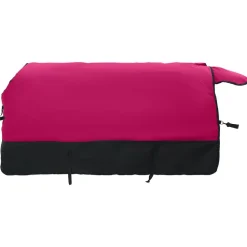 vidaXL Actividades Al Aire Libre-Manta para Caballo Rosa y Negro 75 cm Poliéster