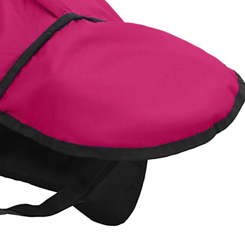 vidaXL Actividades Al Aire Libre-Manta para Caballo Rosa y Negro 75 cm Poliéster