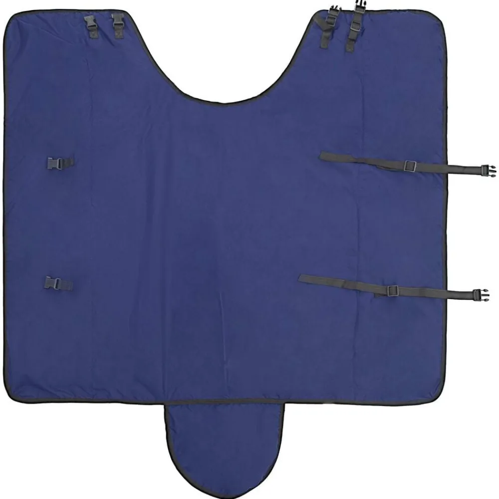 vidaXL Actividades Al Aire Libre-Manta para Caballo Verde Oscuro y Negro 75 cm Poliéster
