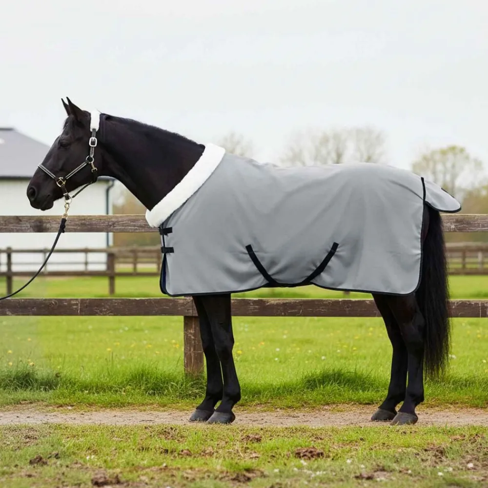 vidaXL Actividades Al Aire Libre-Manta para Caballo completo 75 cm Forro polar