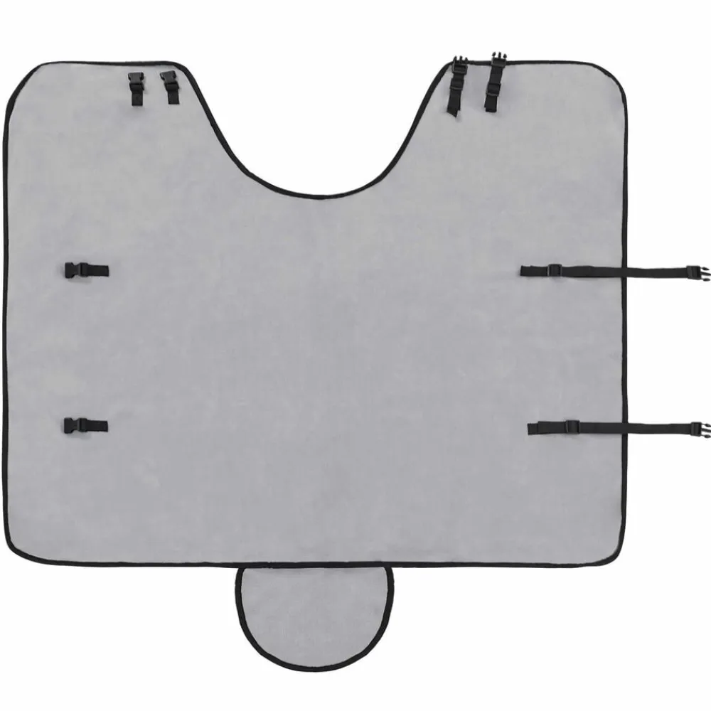 vidaXL Manta para Caballo y rosa completo Poliéster Gris claro