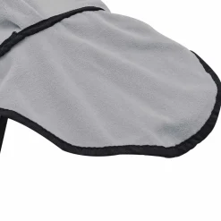 vidaXL Manta para Caballo y rosa completo Poliéster Gris claro