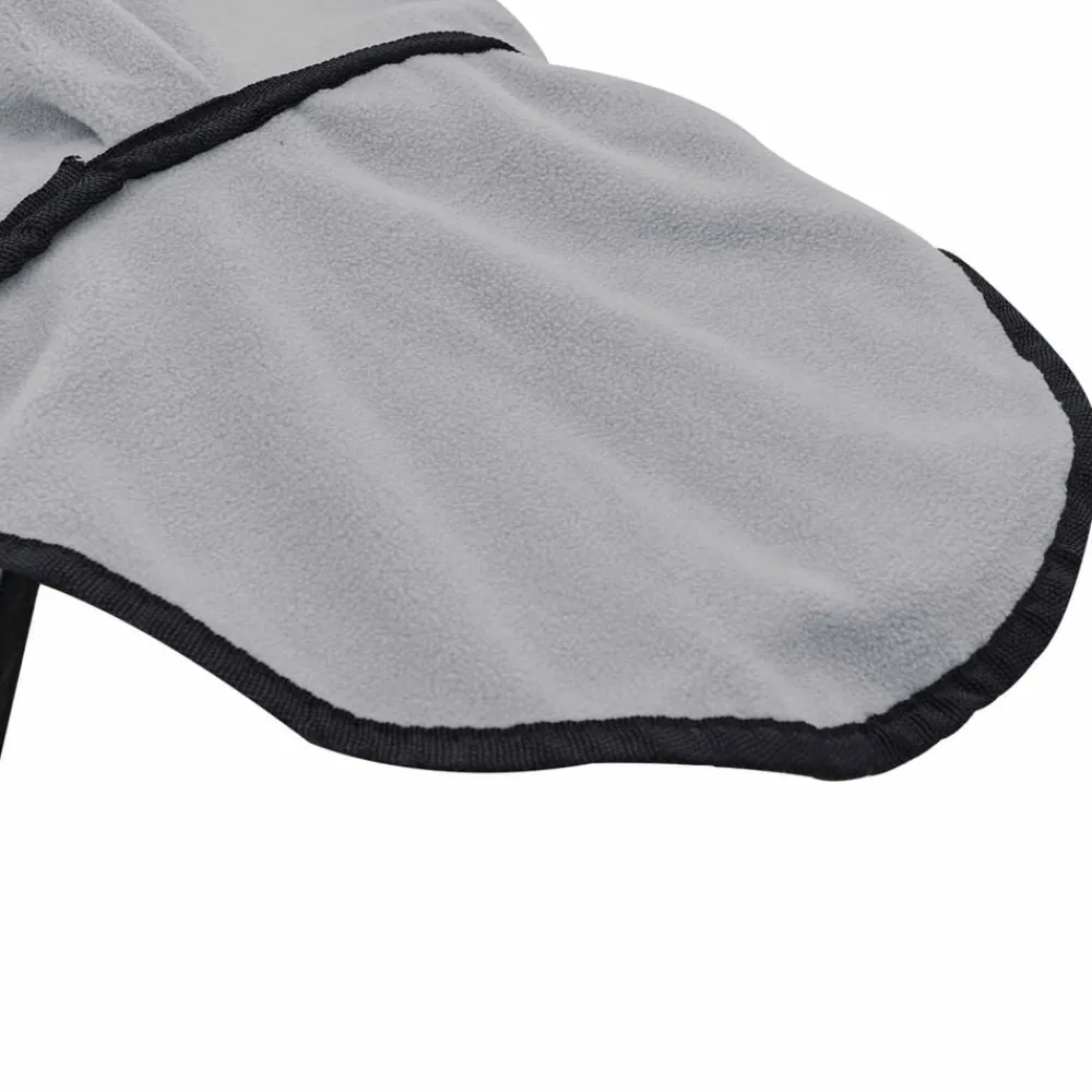 vidaXL Manta para Caballo y rosa completo Poliéster Gris claro