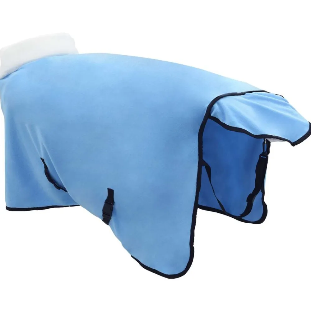 vidaXL Actividades Al Aire Libre-Manta para Caballo Aqua Completo 75 cm Forro polar