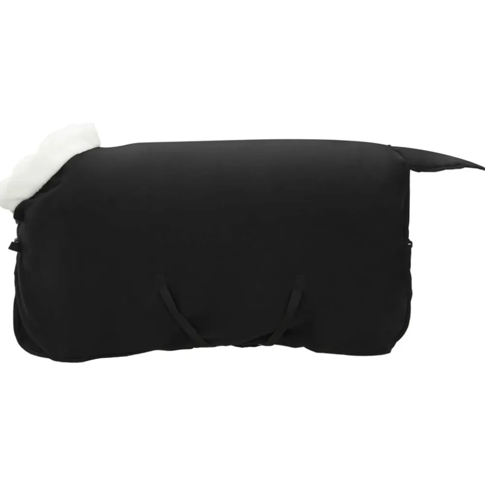 vidaXL Manta para Caballo 75 cm Forro polar Negro Outlet
