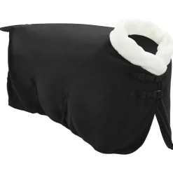 vidaXL Manta para Caballo 75 cm Forro polar Negro Outlet