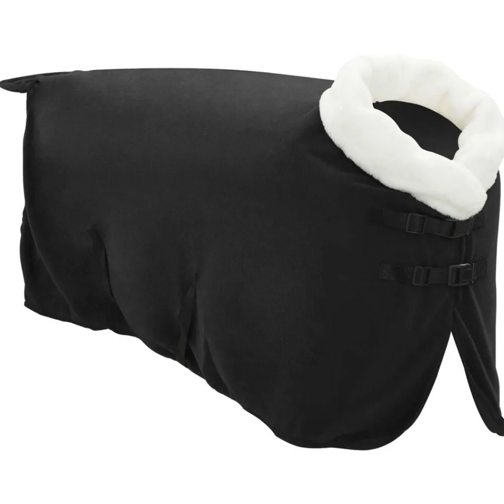 vidaXL Manta para Caballo 75 cm Forro polar Negro Outlet