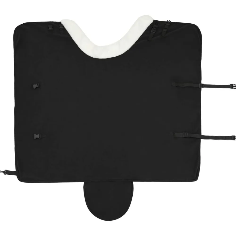 vidaXL Manta para Caballo 75 cm Forro polar Negro Outlet