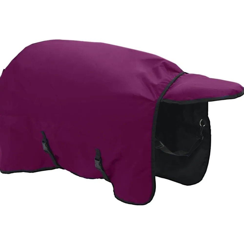 vidaXL Actividades Al Aire Libre-Manta para Caballo Verde Oscuro y Negro 75 cm Poliéster