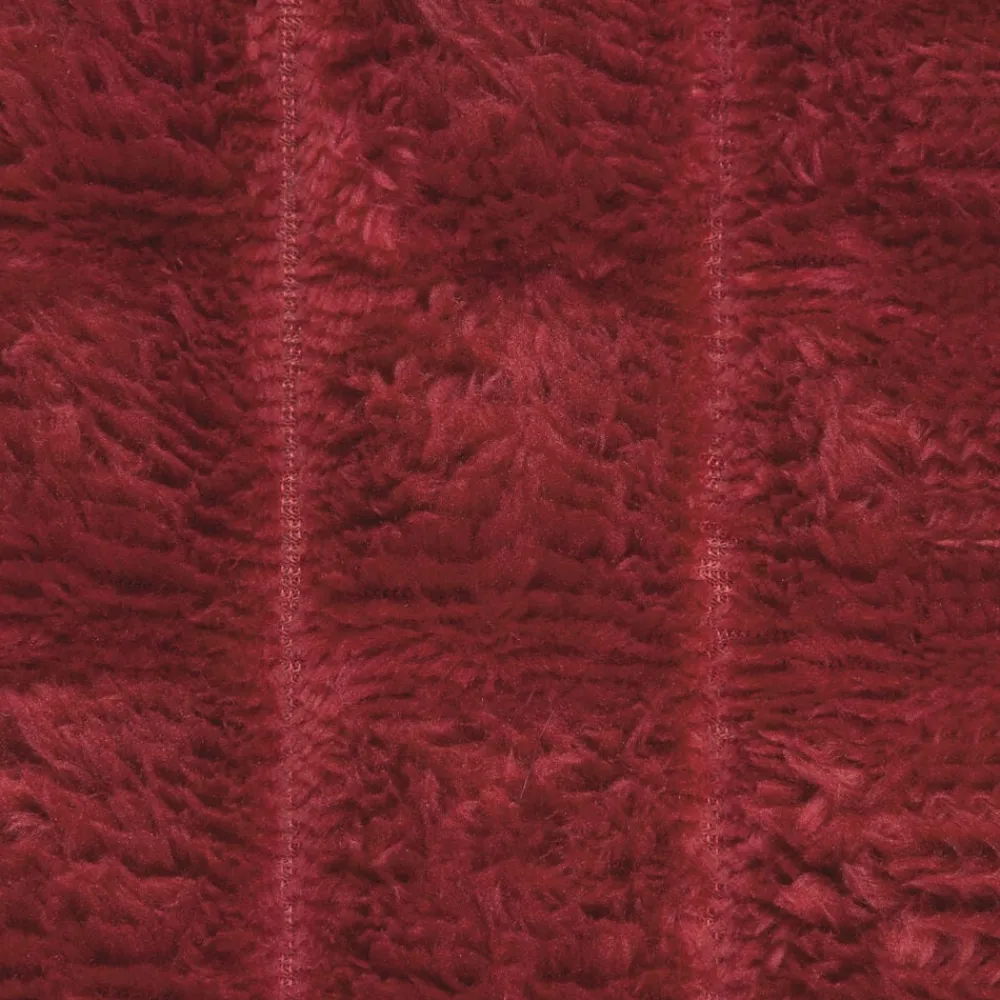 vidaXL Manta 150 x 130 cm Lana Rojo burdeos Best