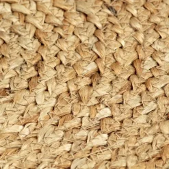vidaXL Manteles individuales redondos 4 uds yute natural liso 38 cm Marrón