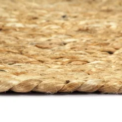 vidaXL Manteles individuales redondos 4 uds yute natural liso 38 cm Marrón