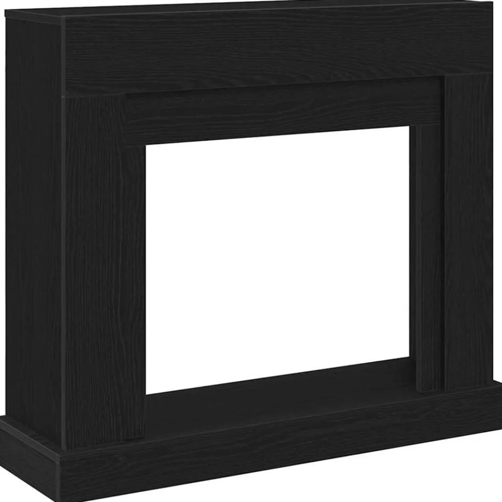 vidaXL Accesorios Para Hornos De Leña Y Chimeneas-Marco para chimenea madera ingeniería 100x30x87,5cm