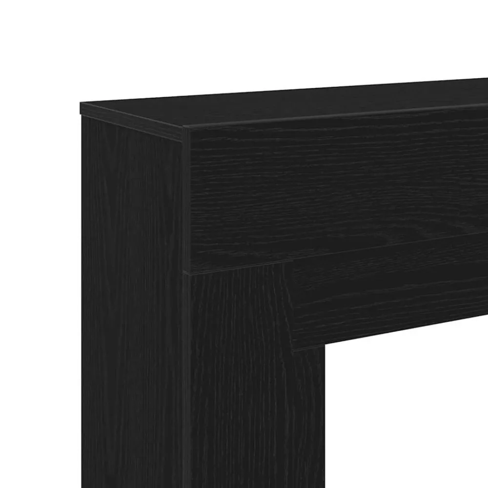 vidaXL Accesorios Para Hornos De Leña Y Chimeneas-Marco para chimenea madera ingeniería 100x30x87,5cm