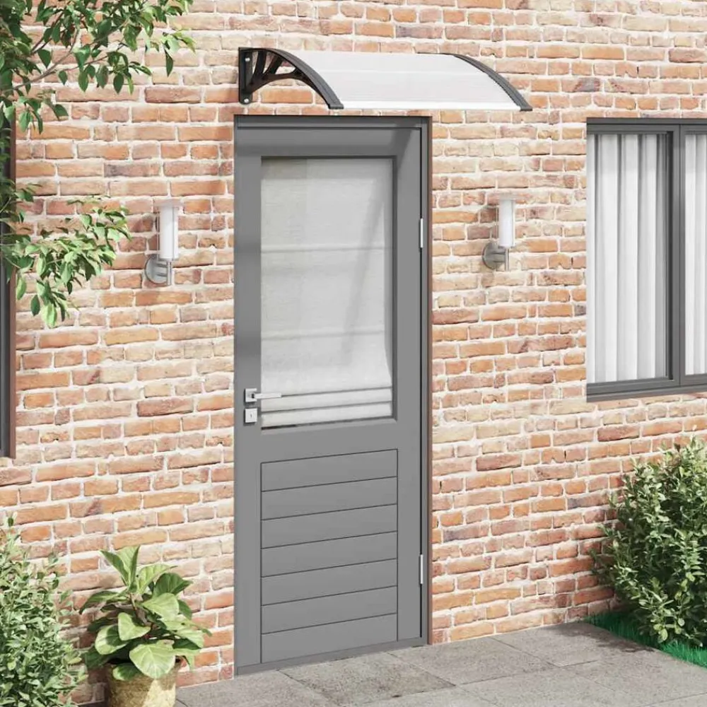vidaXL Jardín-Marquesina para puerta PC 200x75 cm