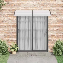 vidaXL Jardín-Marquesina para puerta PC 200x75 cm