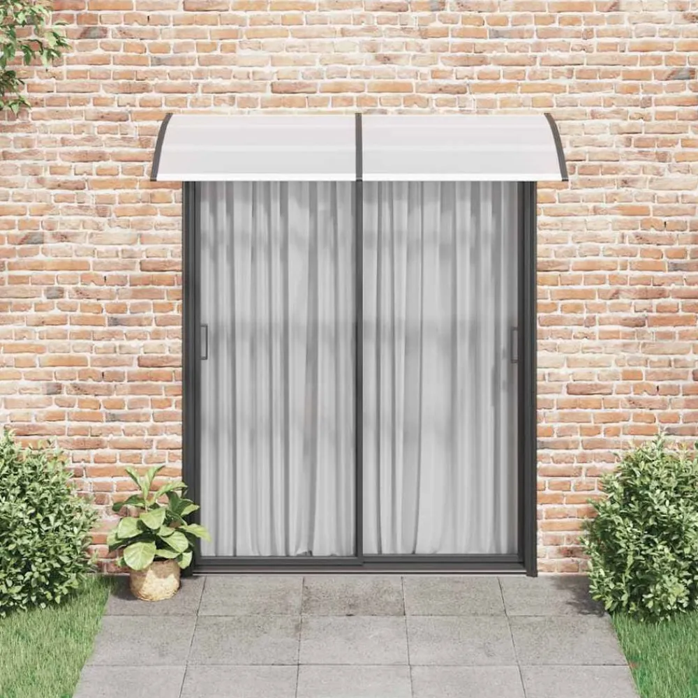vidaXL Jardín-Marquesina para puerta PC 200x75 cm