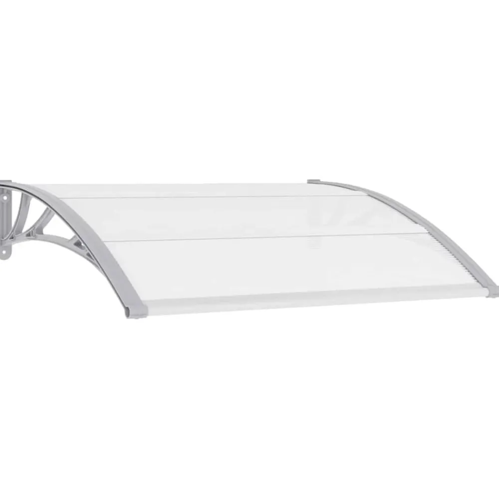 vidaXL Jardín-Marquesina para puerta PC 120x75 cm