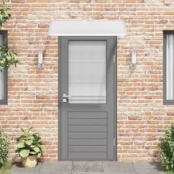 vidaXL Jardín-Marquesina para puerta PC 120x75 cm