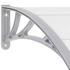 vidaXL Jardín-Marquesina para puerta PC 120x75 cm