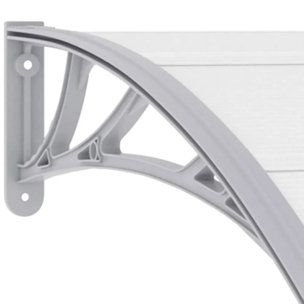 vidaXL Jardín-Marquesina para puerta PC 120x75 cm