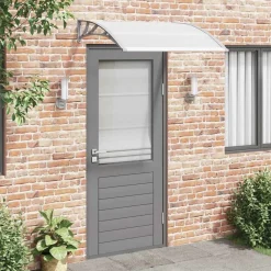 vidaXL Jardín-Marquesina para puerta PC 120x100 cm
