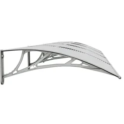 vidaXL Jardín-Marquesina puerta policarbonato 350x75 cm