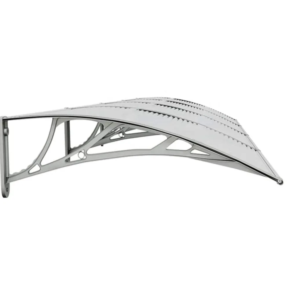 vidaXL Jardín-Marquesina puerta policarbonato 350x75 cm