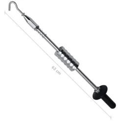 vidaXL Equipo & Herramientas De Taller-Martillo de inercia con gancho acero al carbono 63 cm