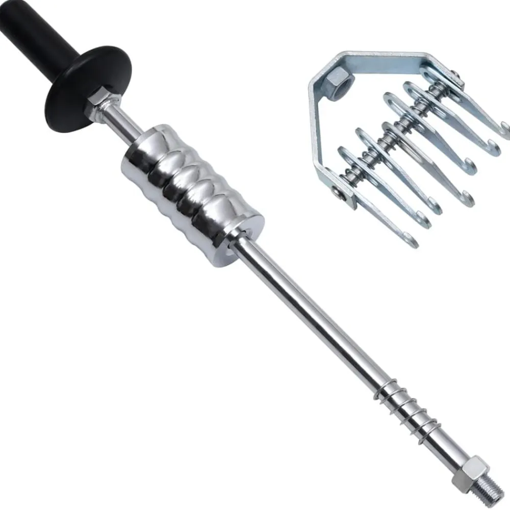 vidaXL Equipo & Herramientas De Taller-Martillo de inercia de garra múltiple acero al carbono 65 cm